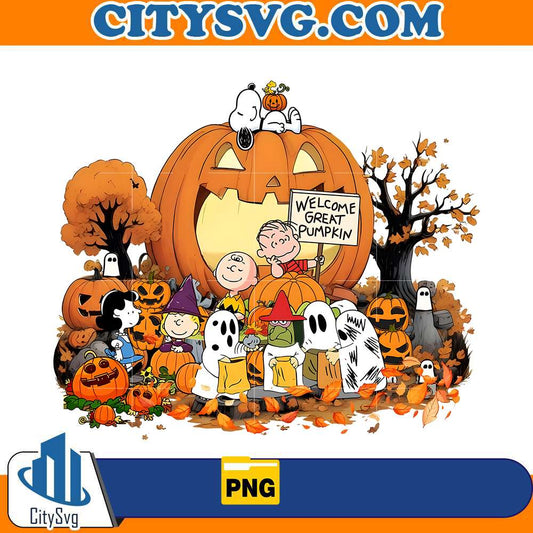 Snoopy Great Pumpkin Halloween Png CitySvg
