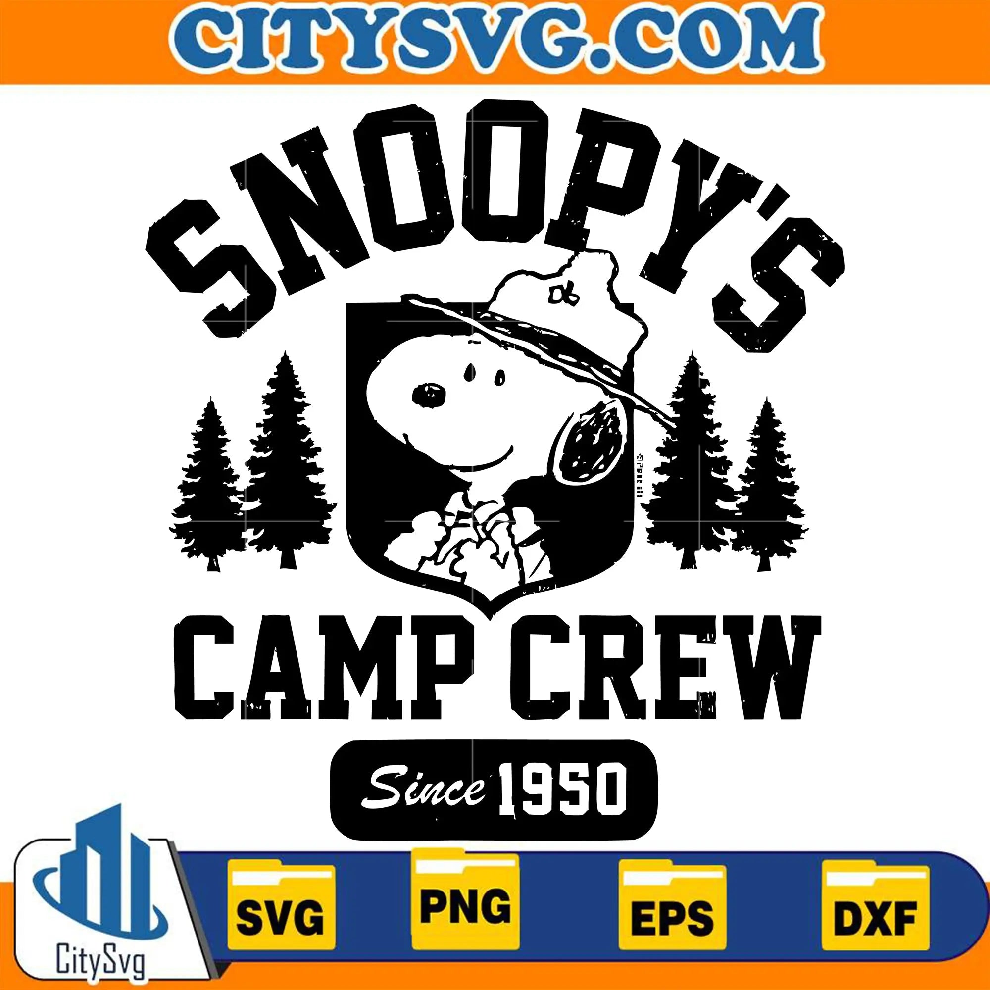 Snoopy's Camp Crew Since 1950 Svg – CITYSVG