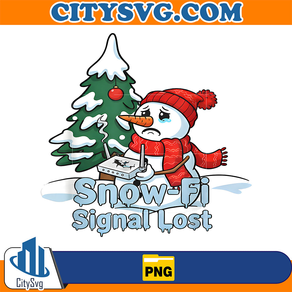 Snow-Fi-Signal-Lost-Snowman-Christmas-Png
