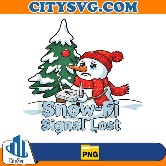 Snow-Fi-Signal-Lost-Snowman-Christmas-Png