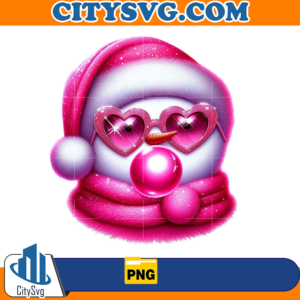 SnowmanBlowingBubbleValentinePng_3