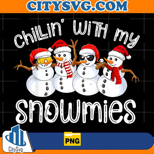 SnowmanChristmasChillinWithMySnowmiesUglyPng