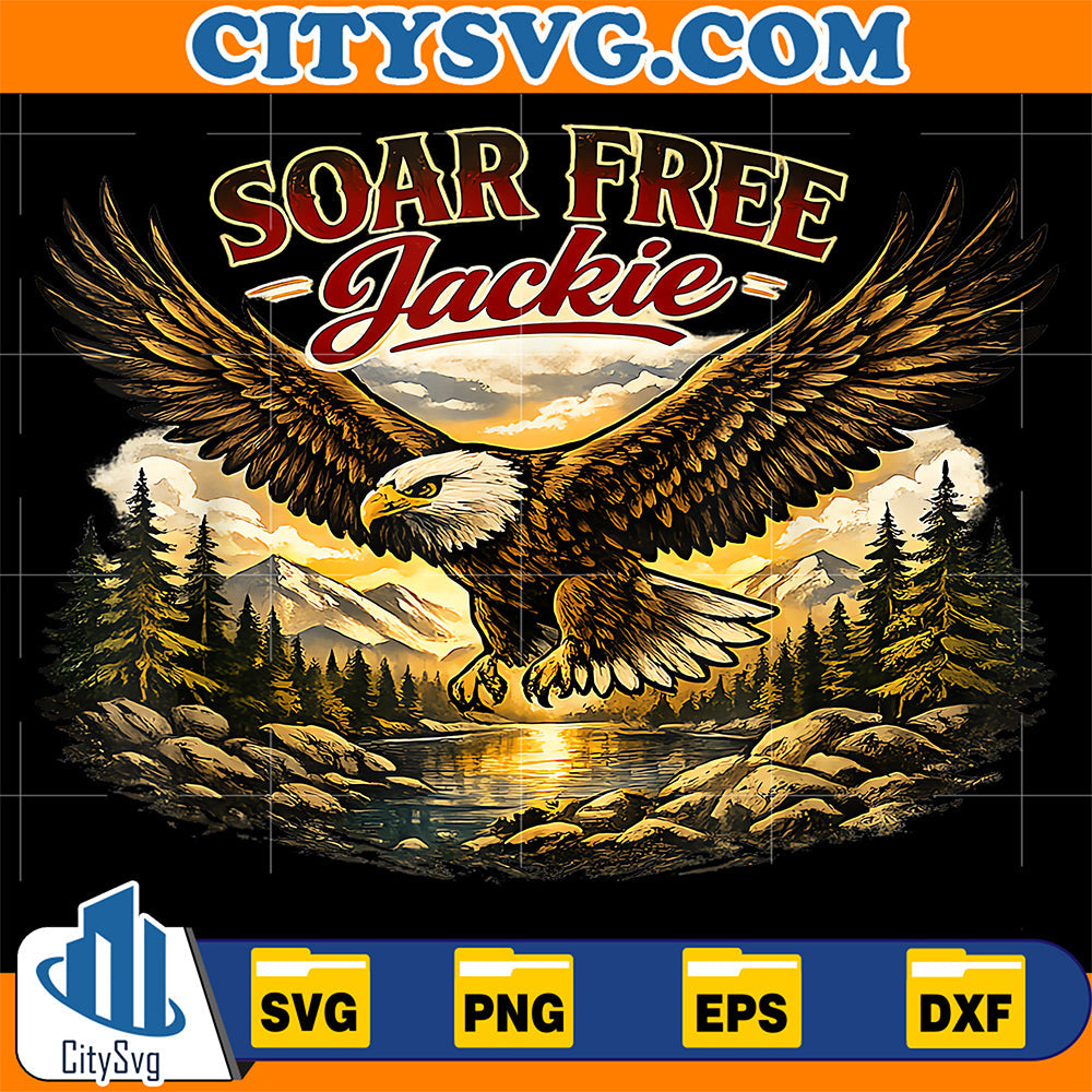 Soar-Free-Jackie-Bald-Eagle-Memorial-Svg