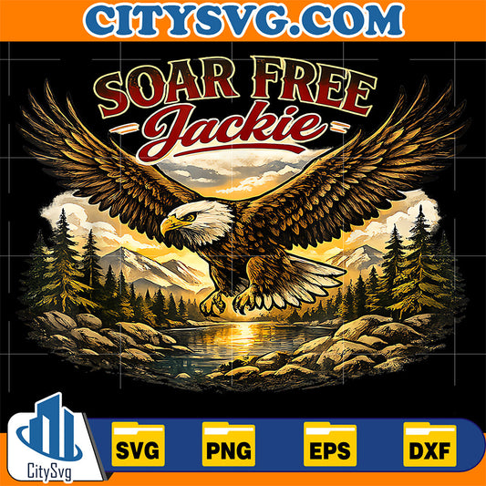 Soar-Free-Jackie-Bald-Eagle-Memorial-Svg