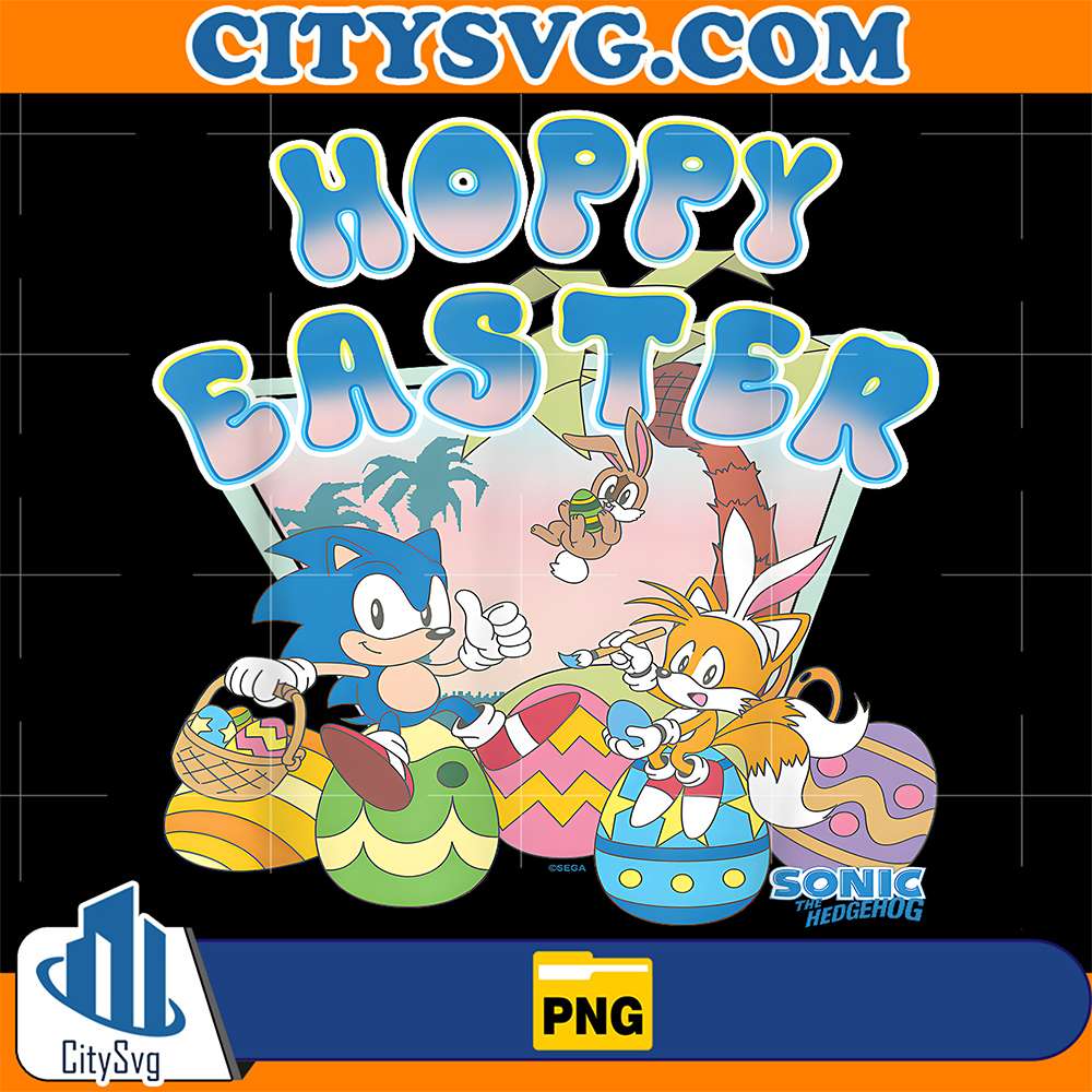 Sonic-The-Hedgehog-Hoppy-Easter-Sonic-Tails-Png