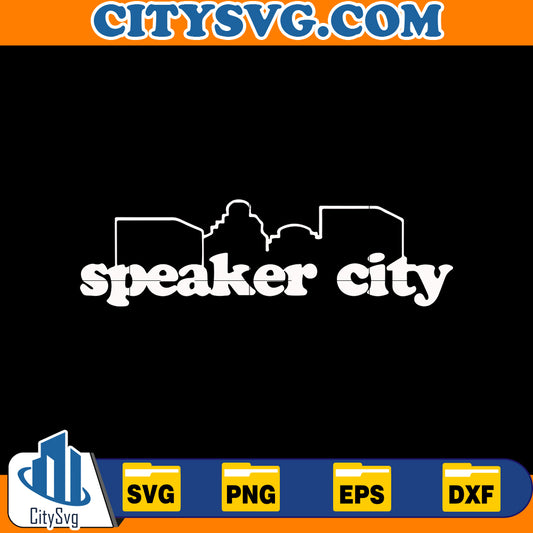 Speaker city SVG, old school movie svg, vince vaughn svg silhouette, cricut