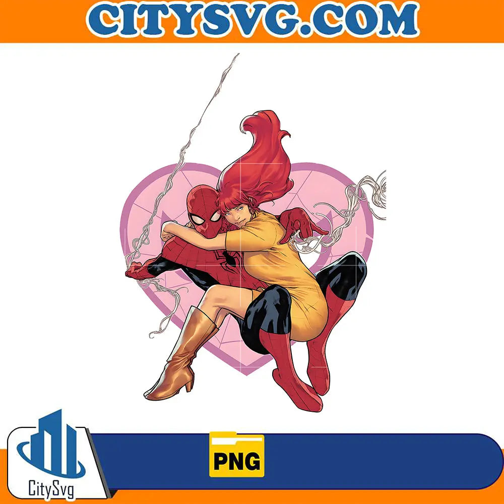 Spider-ManAndMaryJaneVariantCoverValentine_sDayPng