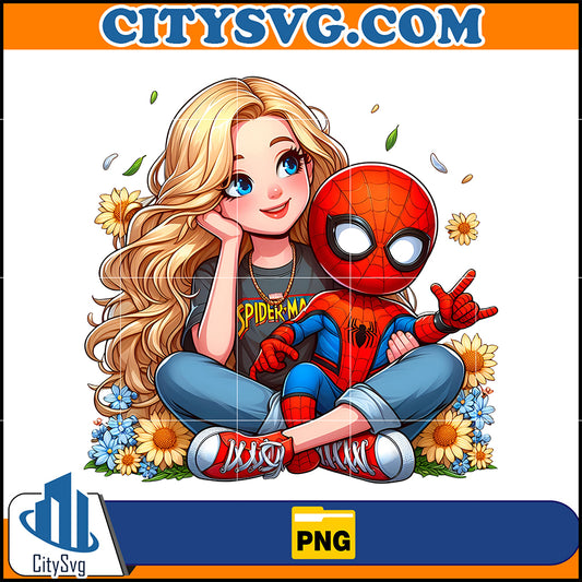 MomAndBoySuperheroPng_SpidermanPng