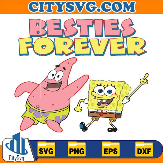 Sponge-Bob-And-Patrick-Star-Best-Friends-Forever-Svg
