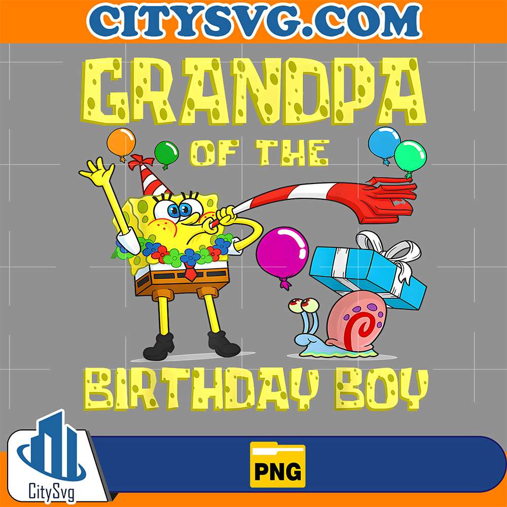 SpongeBob-Grandpa-Of-The-Birthday-Boy-Png