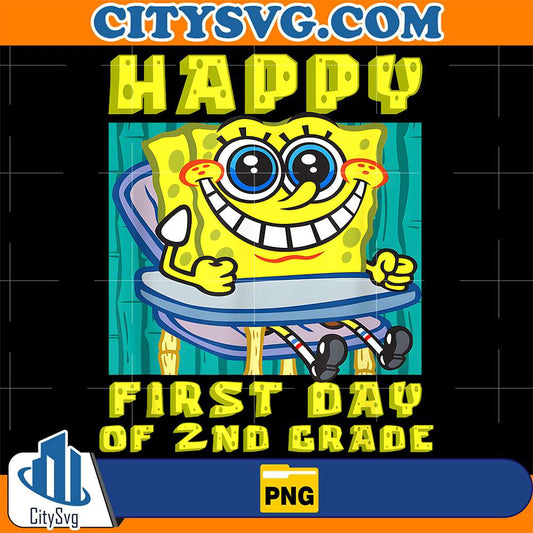 SpongeBob-Happy-First-Day-Of-2nd-Grade-Png