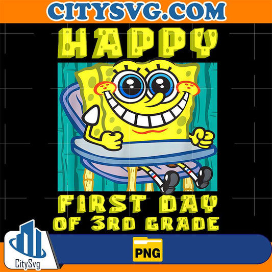 SpongeBob-Happy-First-Day-Of-3st-Grade-Png