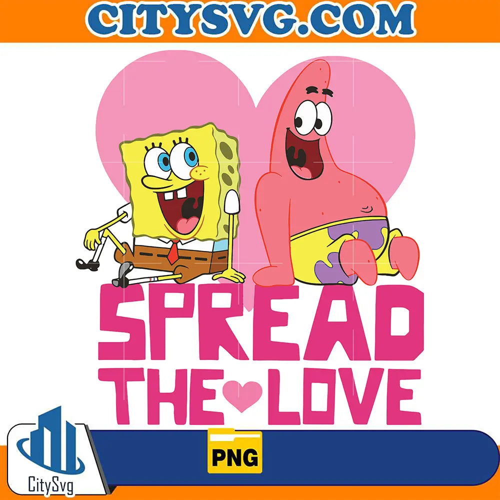 SpongeBobSpreadTheLoveValentinePng