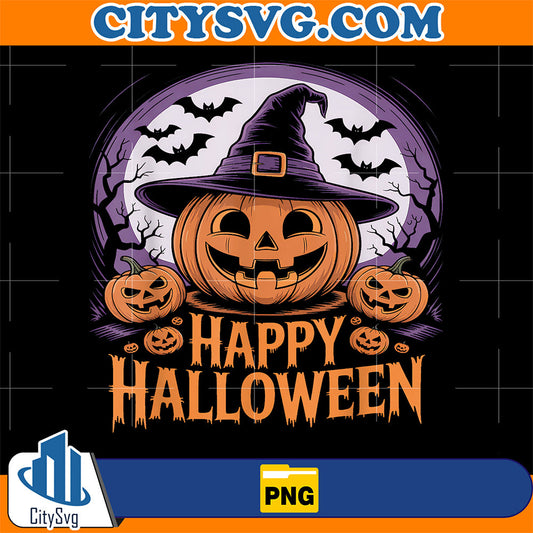 Spooky-Happy-Halloween-Pumpkin-Face-Png