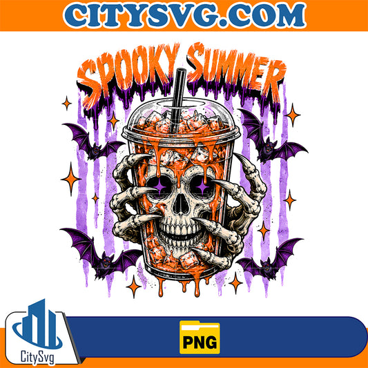 Spooky-Summer-Skeleton-Coffee-Png