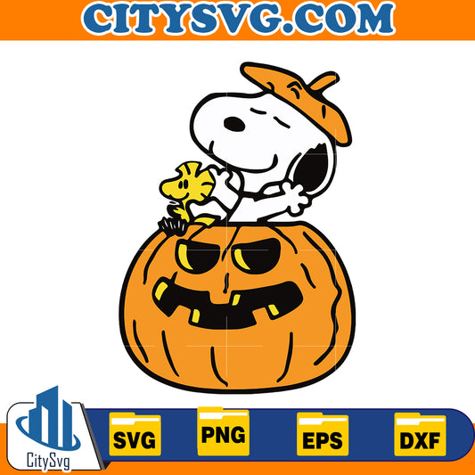 Halloween Snoopy Svg