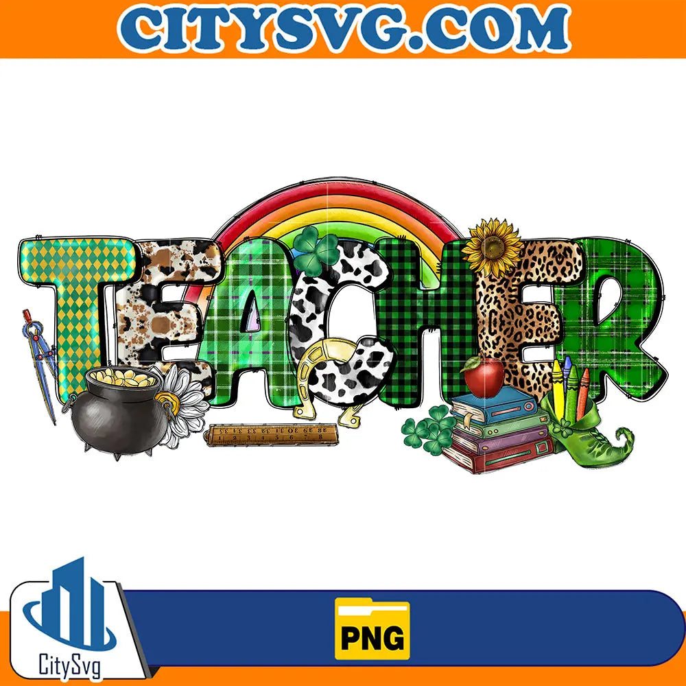 St.PatricksDayTeacherSublimationPng