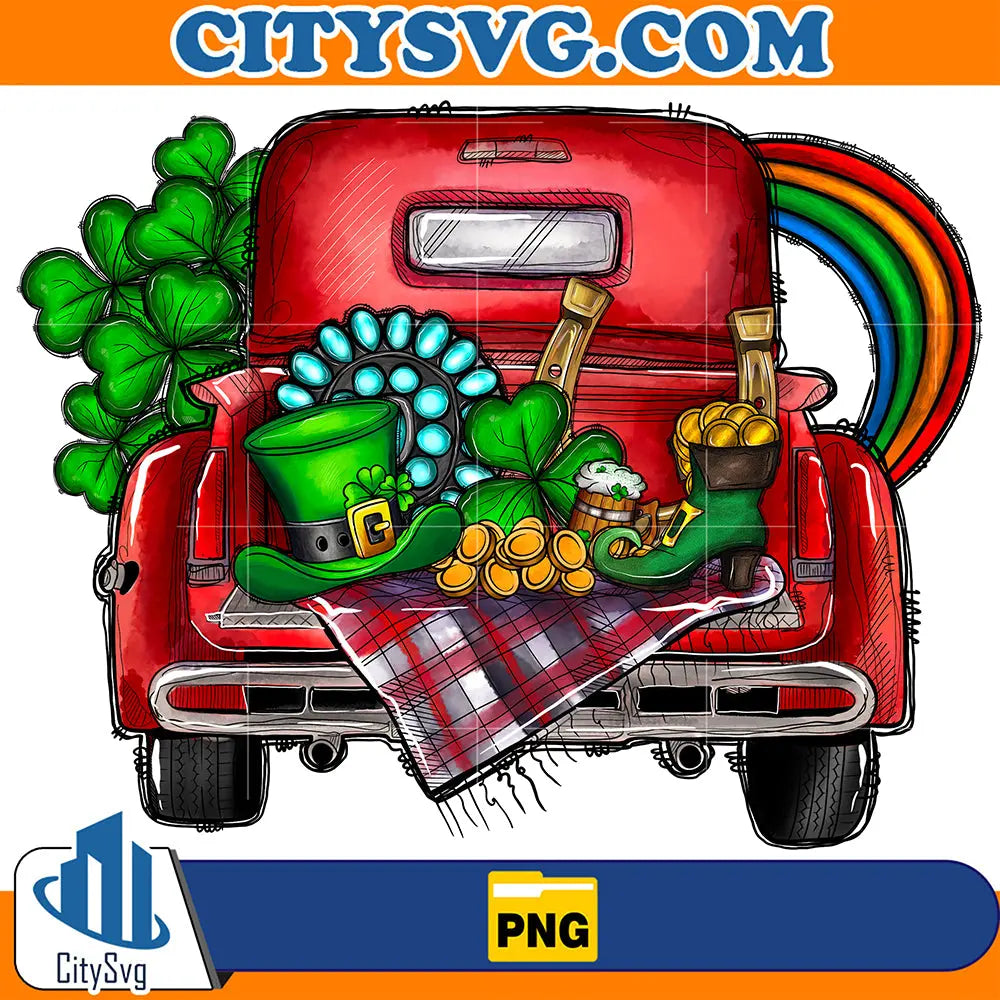 St.PatricksTruckSublimationPng