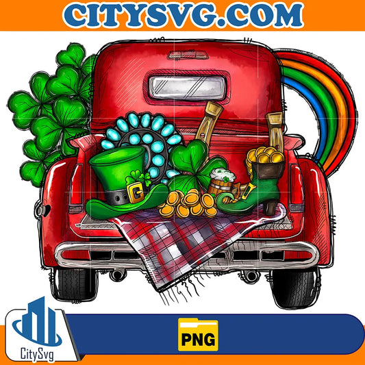 St.PatricksTruckSublimationPng