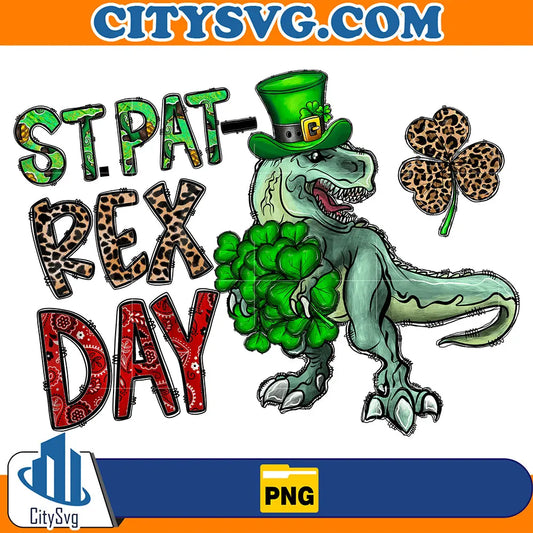StPat-RexDayStPatricksDaySublimationPng