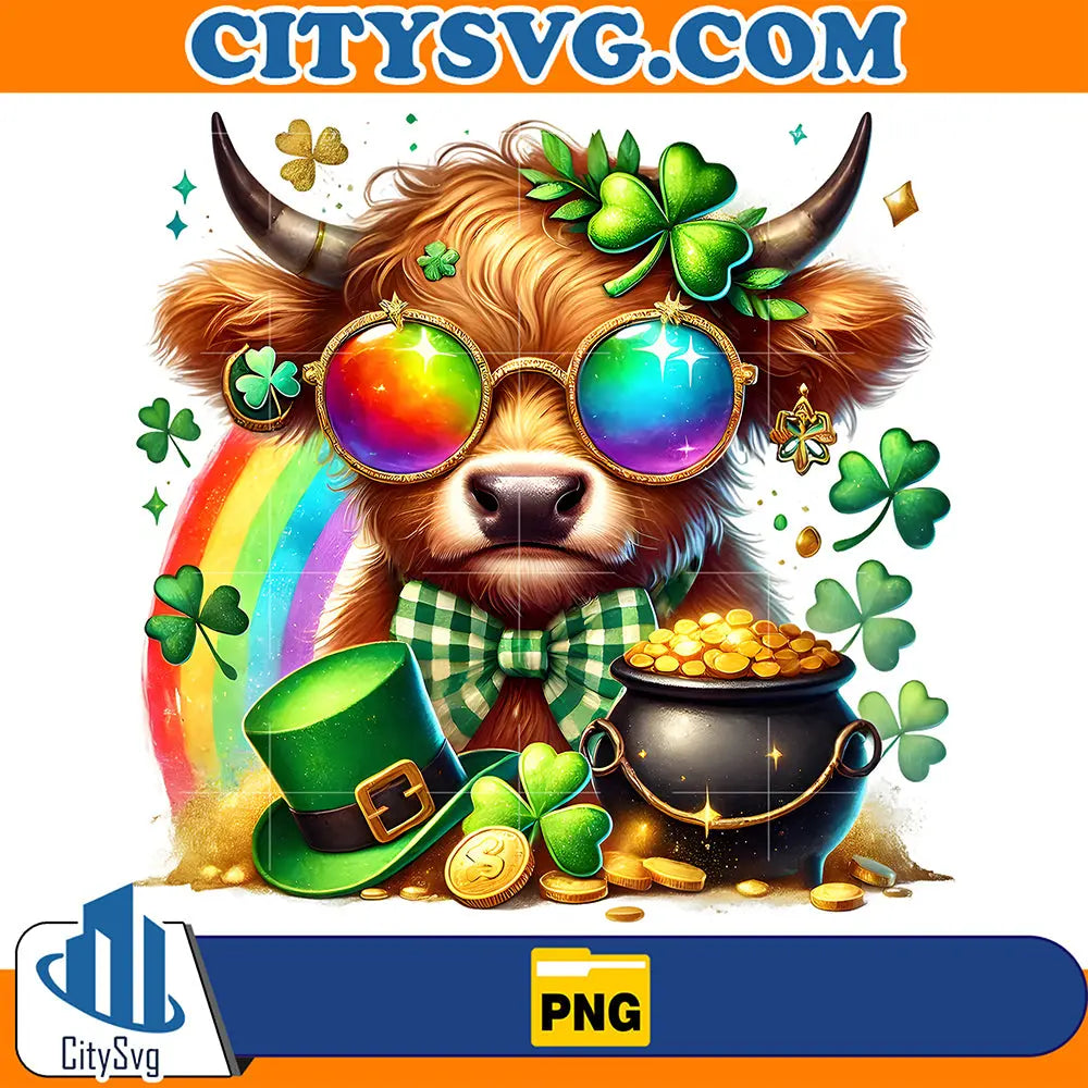 StPatrickDayCowPng_1