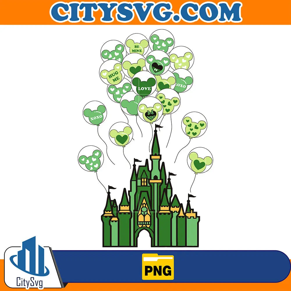 StPatricksDayDisneyCastlePng