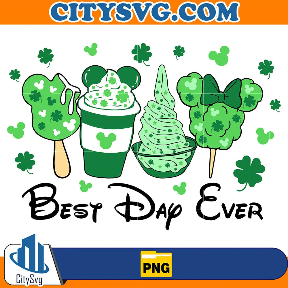 StPatricksDayDisneyIceScreamBestDayEverPng
