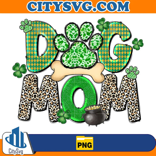 StPatricksDayDogMomSublimationPng
