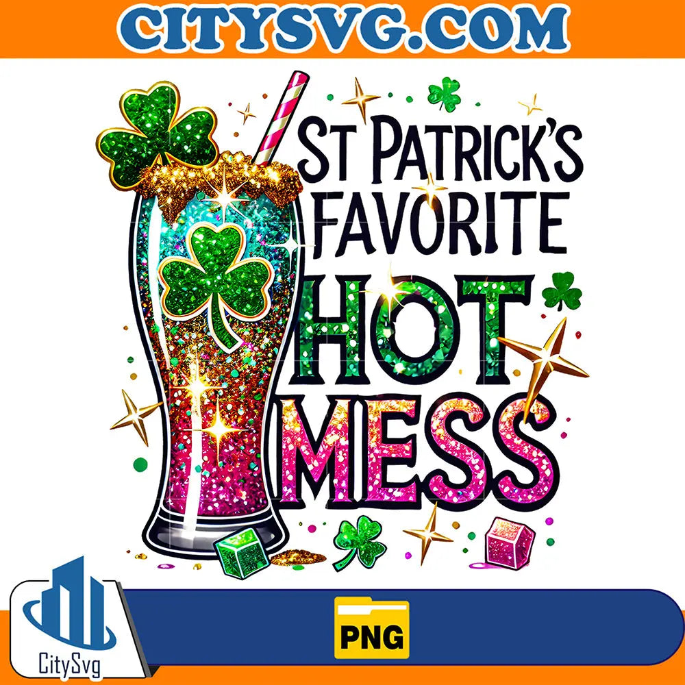 StPatricksFavoriteHotMessPng