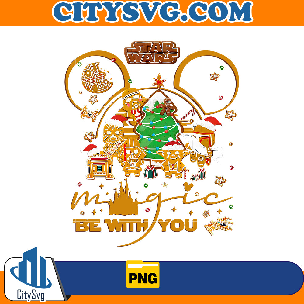 Magic Be with you Gingerbread Star war Png