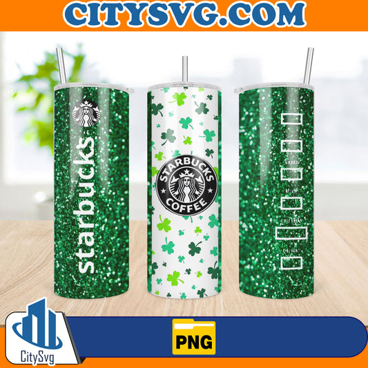 StarbucksStPatricksDayGlitter20ozSkinnyTumblerPng1