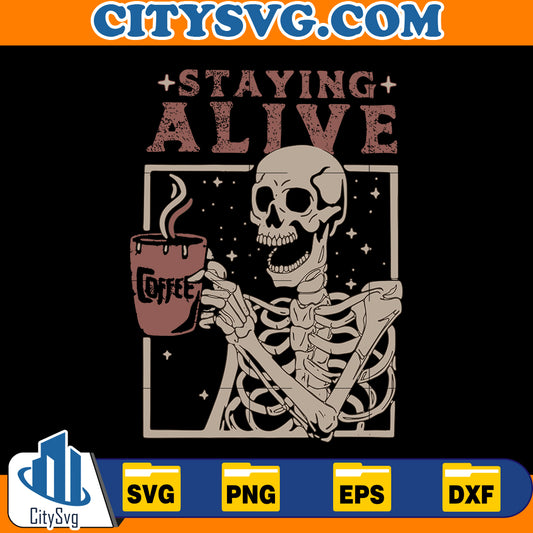 Staying Alive Svg