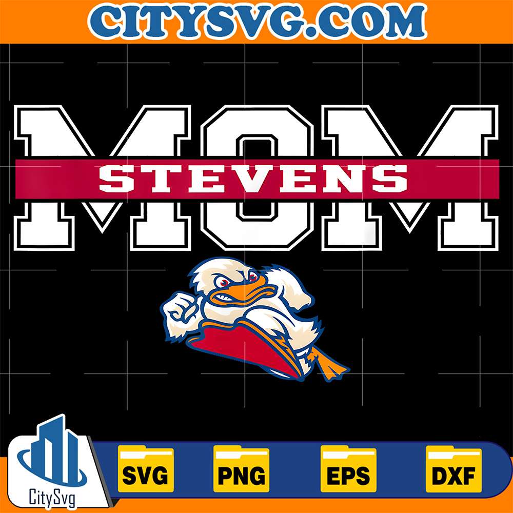 Stevens-Institute-Of-Technology-Mom-College-Spirit-Duck-Mascot-Svg