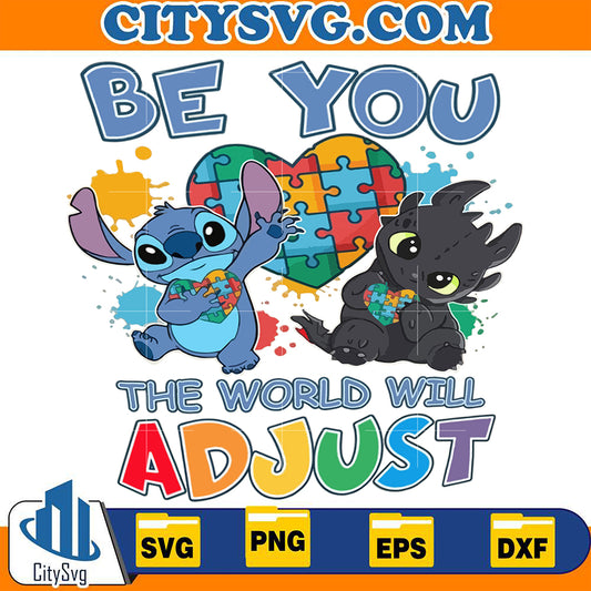 StichAutismBeYouTheWorldWilAdjustSvg