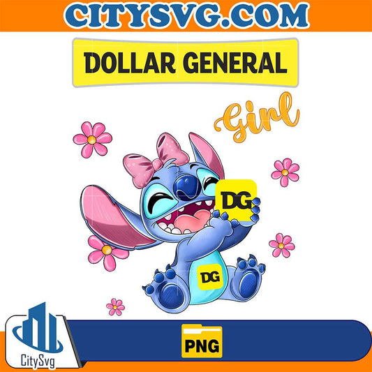 Stitch Dollar General Girl Png CitySvg