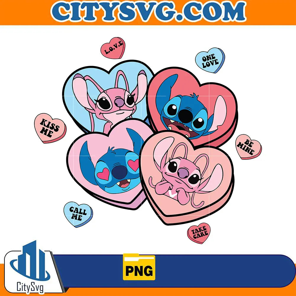 StitchAndAngelHeartValentinePng