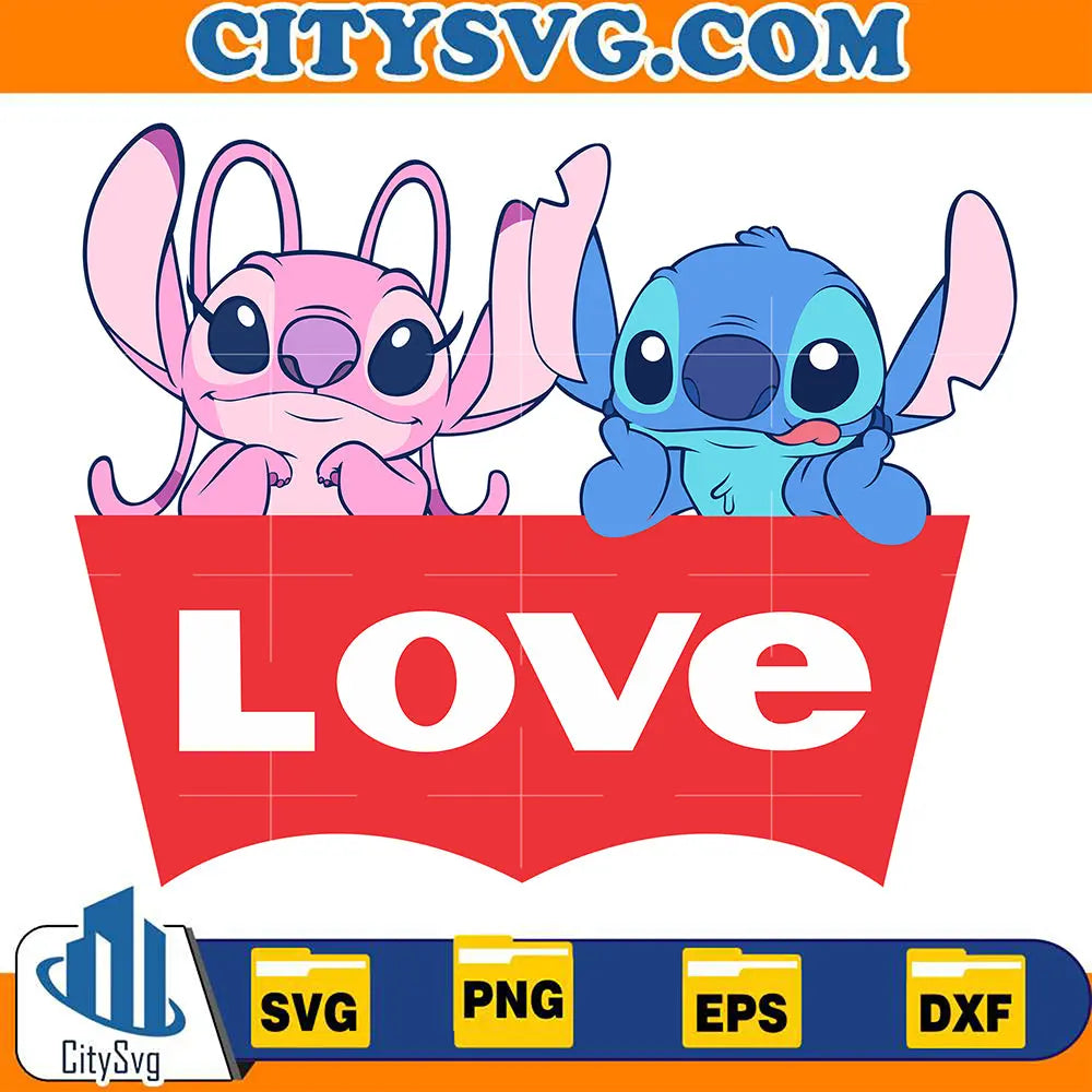 StitchAndAngelLoveValentineSvg
