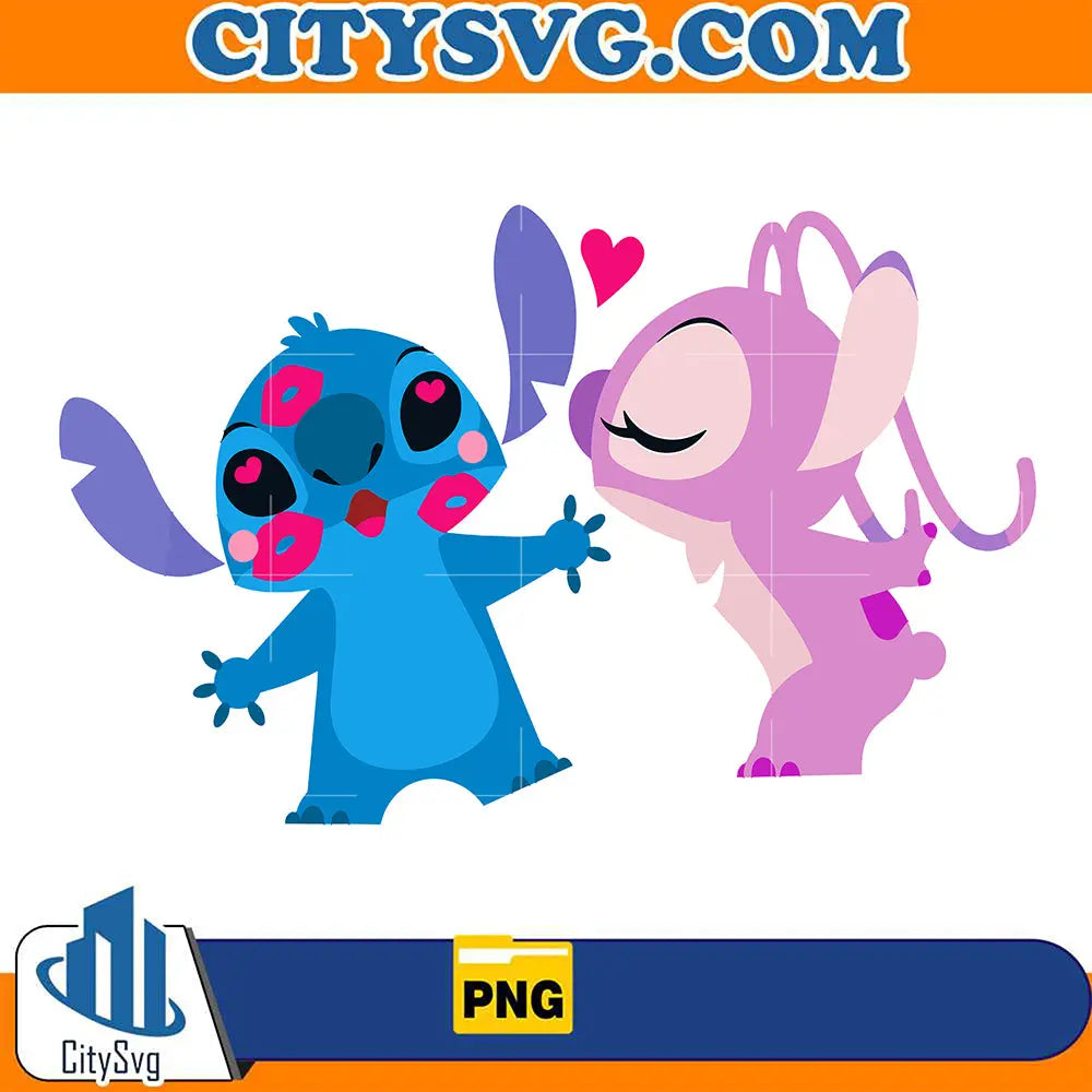 StitchAndAngleCoupleValentinePng