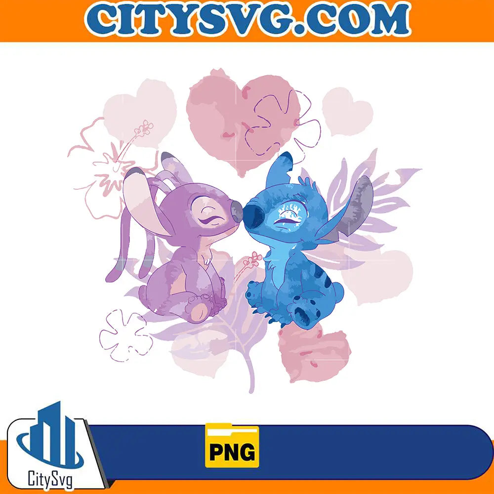 StitchAngelCoupleValentinePng