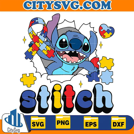 StitchAutismAwarenessRibbonSvg