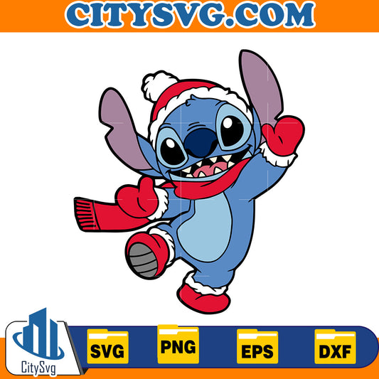 Stitch christmas Svg CitySvg
