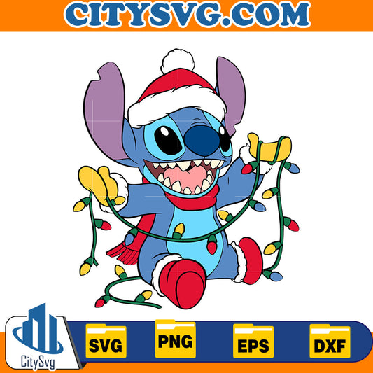 Stitch christmas Svg CitySvg
