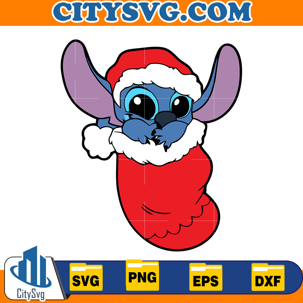 Stitch christmas Svg CitySvg