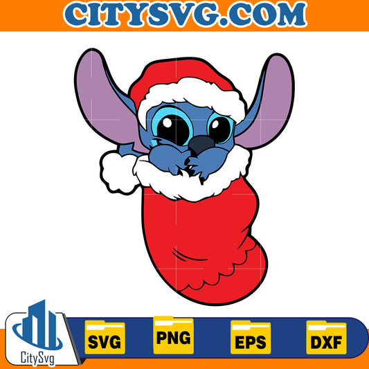 Stitch christmas Svg CitySvg
