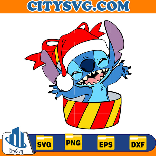Stitch christmas Svg CitySvg
