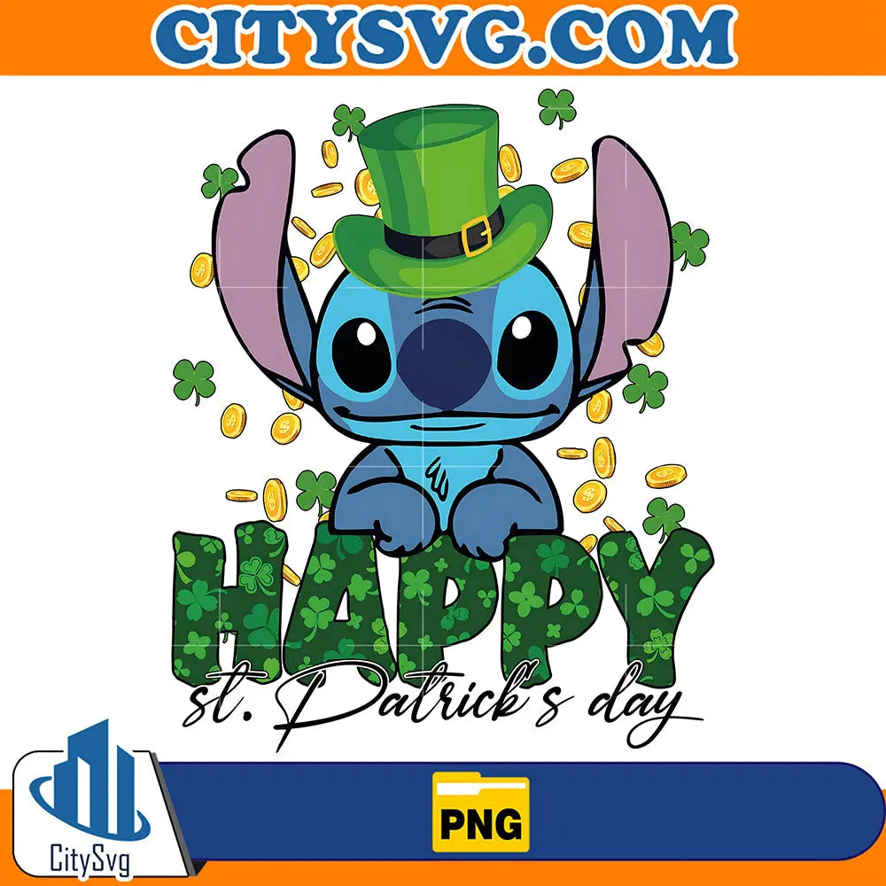 StitchHappyStPatricksDayPng