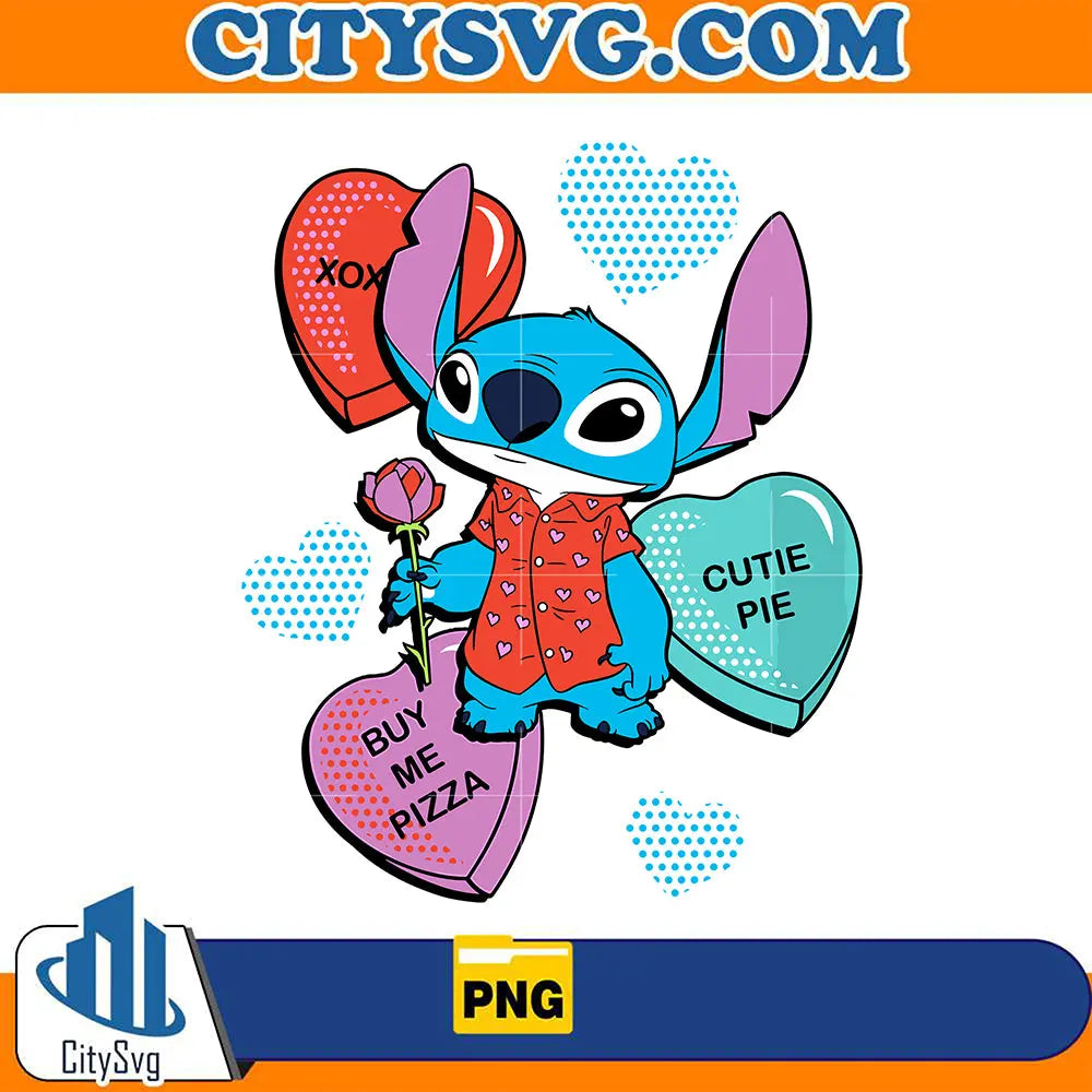 StitchHeartBuyMePizzaValentinePng