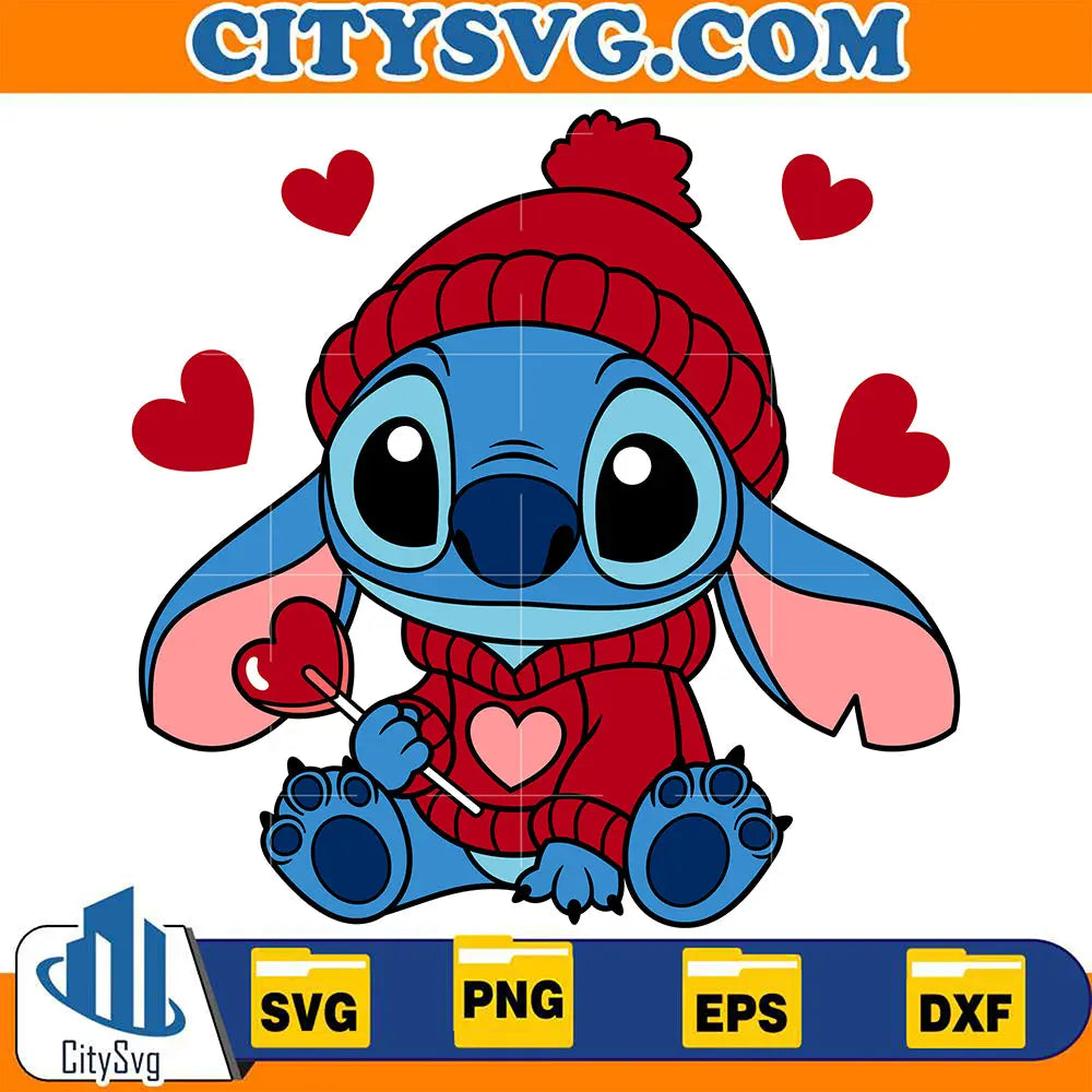 StitchValentineCandyHeartSvg