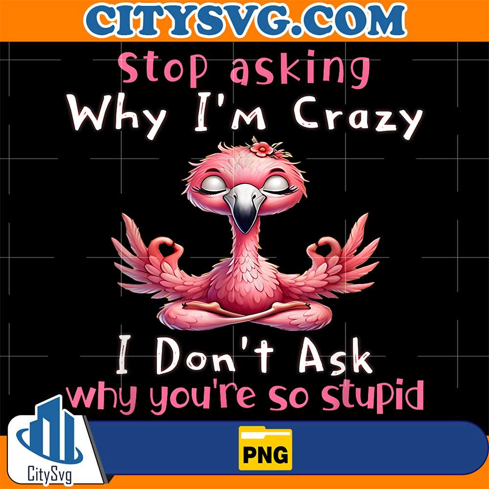 Stop-Asking-Why-I-m-Crazy-I-Don-t-Ask-Why-You-re-So-Stupid-Flamingo-Lovers-Png