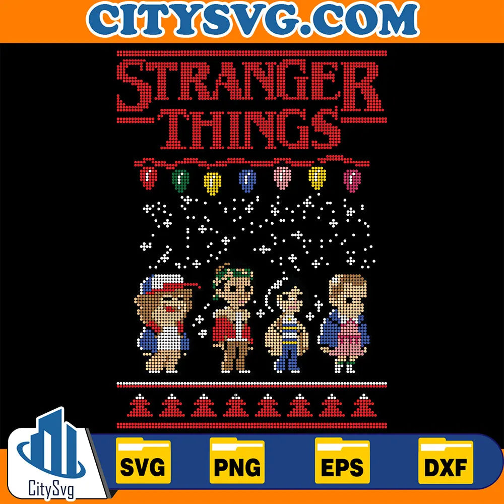 StrangerThingsUglyChristmasSvg